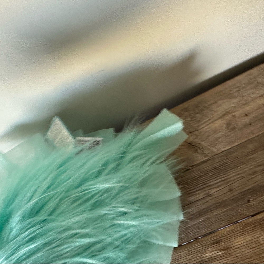 Jellycat Florrie Maflish Fish Plush RARE with faux fur and ruffles Teal NWT - Picture 5 of 10